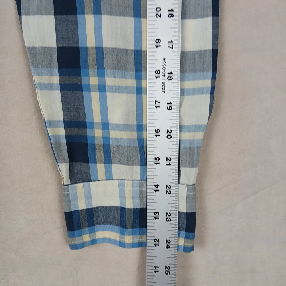 Levis Medium Mens Shirt Western Cowboy Pearl‎ Button 21x27 Vintage Has Defects